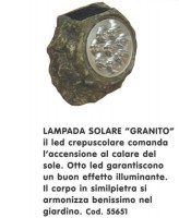 LAMPADA SOLARE "GRANITO"